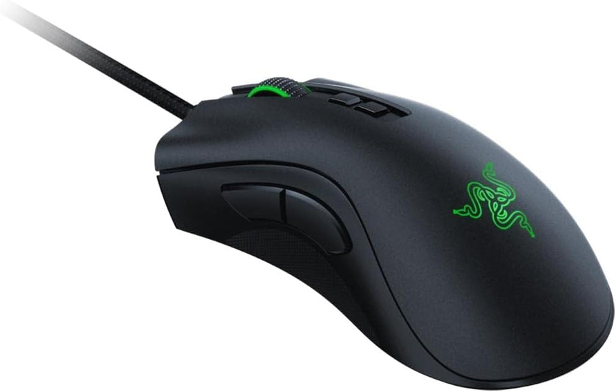 Deathadder V2 Gaming Mouse: 20K DPI Optical Sensor - Fastest Gaming Mouse Switch - Chroma RGB Lighting - 8 Programmable Buttons - Rubberized Side Grips - Classic Black