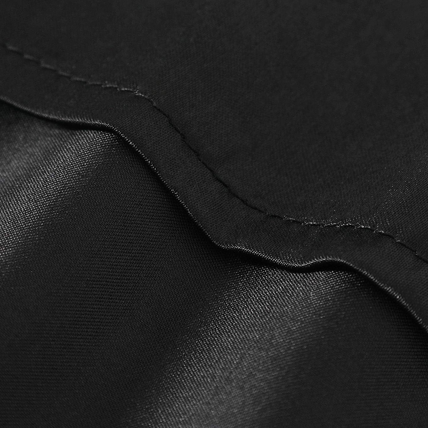 Satin Pillowcase for Hair and Skin, Silk Pillowcase 2 Pack Standard Size with Envelop Closure, Gifts for Women Men (Black, 20”X26”,2Pcs)