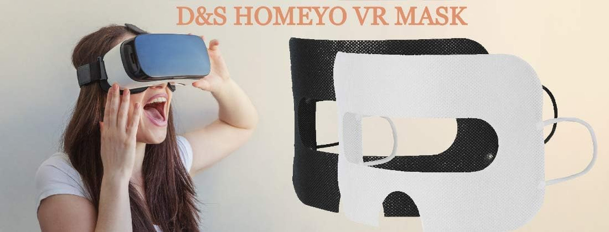 VR Mask 100Pcs for VR Headset L Eye Mask Cover(White)