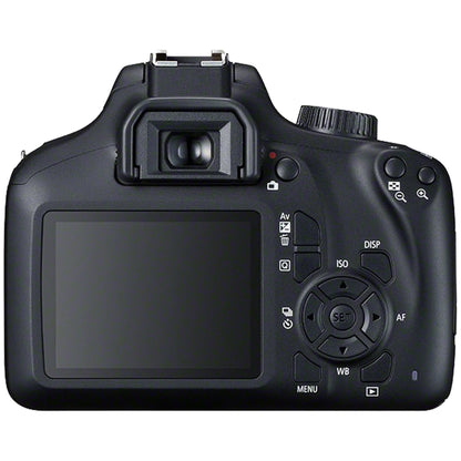Canon EOS 4000D / Rebel T100 DSLR Camera + EF-S 18-55Mm Lens + Sandisk 64GB Memory Card +  Bundle (International Model)