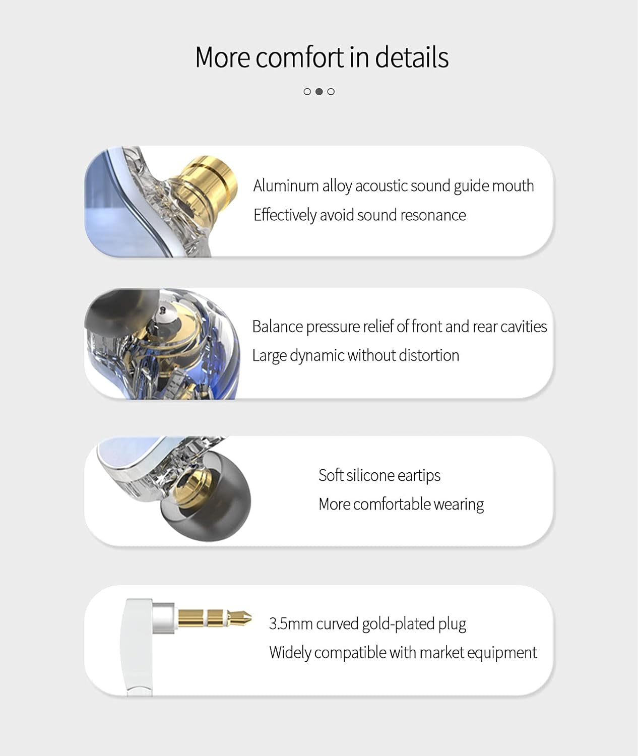 KBEAR Robin in Ear Monitors, Stereo Wired Earphones, Powerful Resolution 1DD+4BA Hybrid Hifi Earphone Earbuds, Noise Isolating In-Ear Earphones with Detachable Cable 0.78Mm 2Pin (No Mic, Blue)……